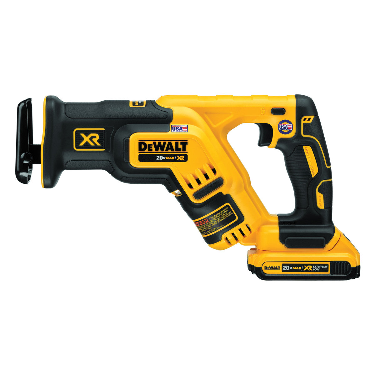 Dewalt DCS367D1 20V MAX XR Brushless Compact Reciprocating Saw Kit W/ 2.0 Ah Battery, Charger and Contractor Bag