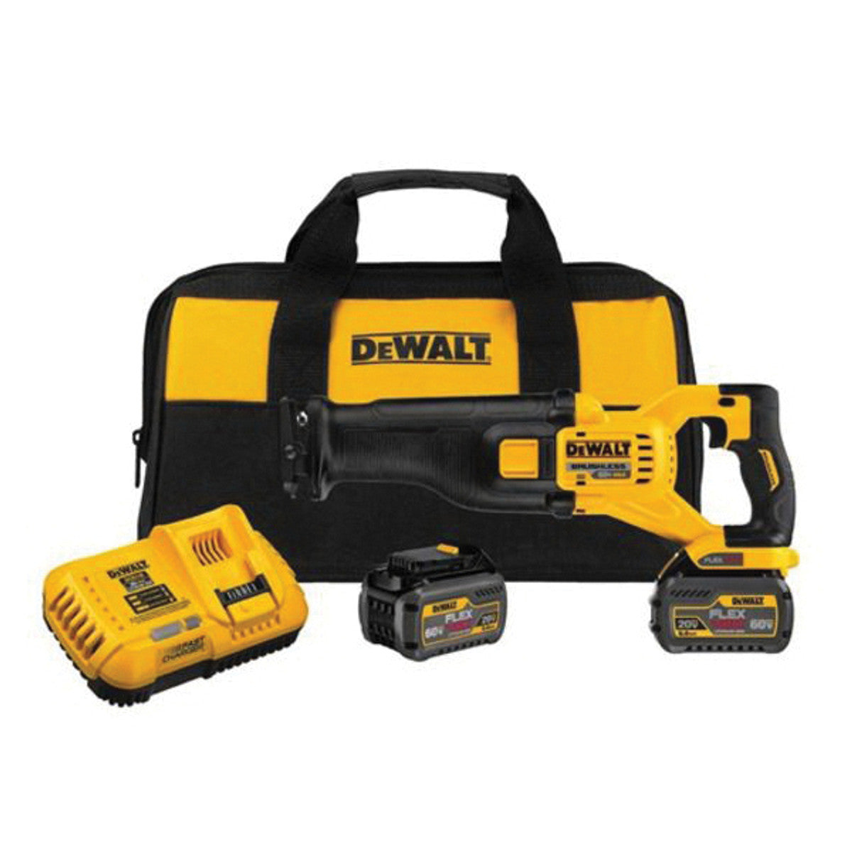 DeWALT DCS388T2 FLEXVOLT 60V MAX Brushless Reciprocating Saw Kit