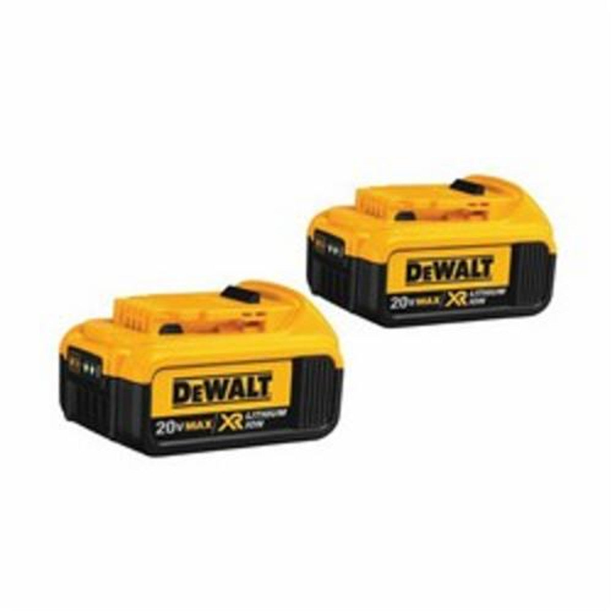 DeWALT DCB204-2  20V MAX Premium XR® Li-Ion Battery Pack, 4.0 Ah, (2/PK)