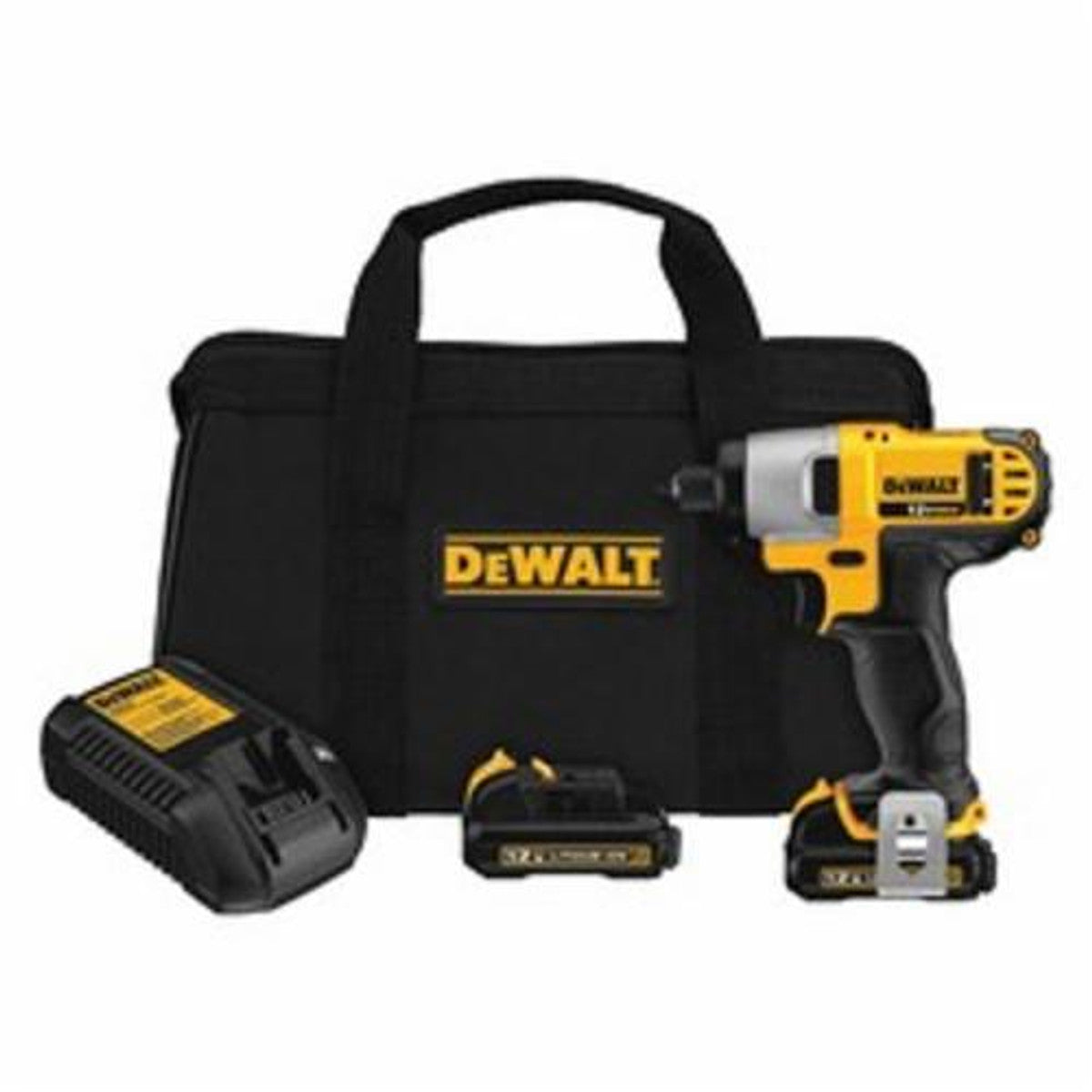 DeWALT DCF815S2  12V MAX 1/4" Impact Driver Kit W/ (2) 1.5 Ah Batteries