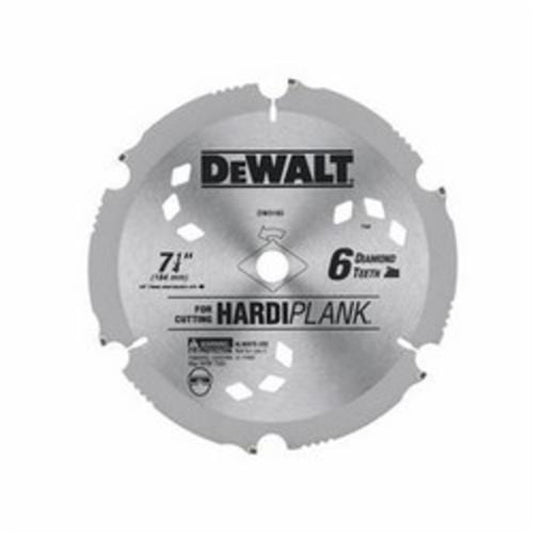 DeWALT DW3193  7-1/4" Circular Saw Blade W/ 5/8" Arbor, 6 Tooth ATB, Carbide Cutting Edge