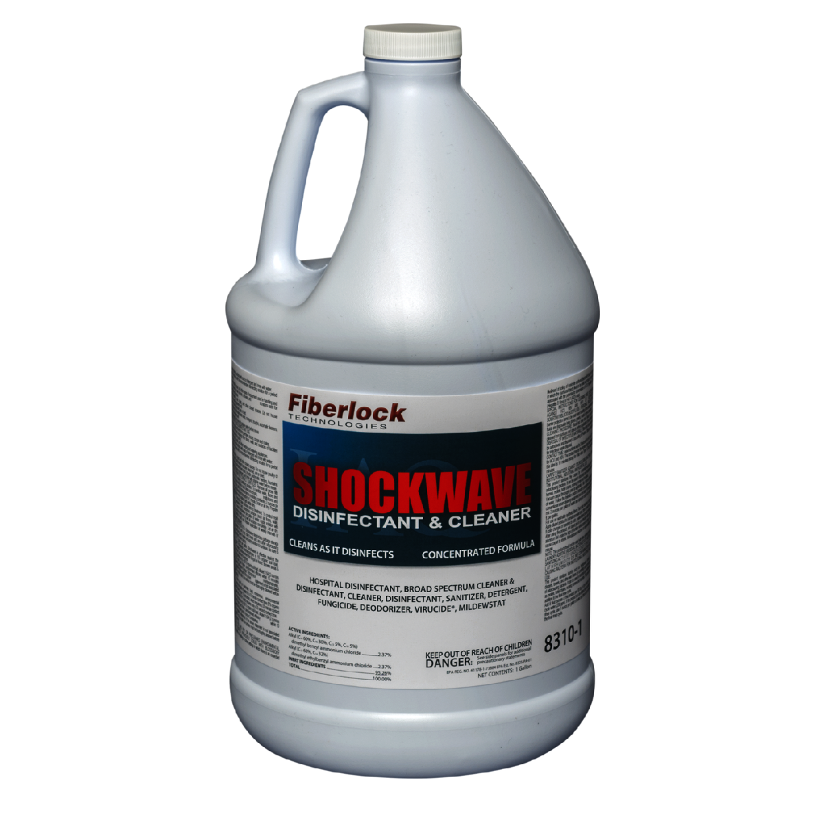 Fiberlock Technologies 1 Gallon ShockWave™ Concentrate EPA-Registered Mold Remediation Disinfectant And Cleaner