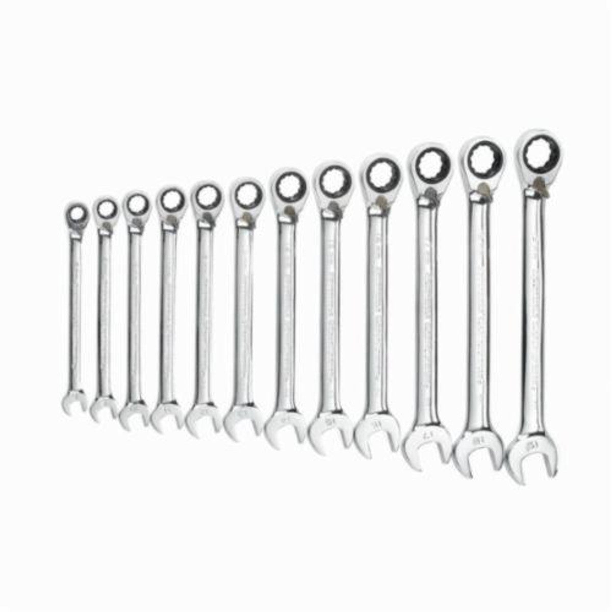 GearWrench 9620N 12 Point Reversible Ratcheting Combination Metric 12-Piece Wrench Set