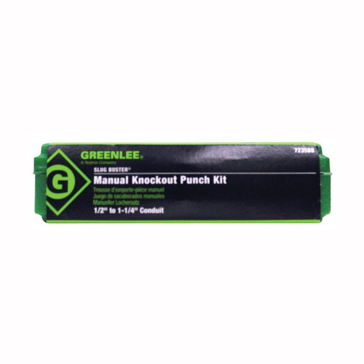 Greenlee 7235BB 1/2" - 1-1/4" Conduit Size Manual Slug-Buster Knockout Punch Kit