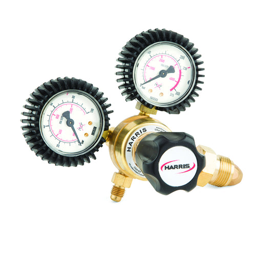 Harris® Model 601-800-580 (Clam) Light Duty Industrial Economical Argon, Helium, and Nitrogen Single Stage Regulator, CGA-580