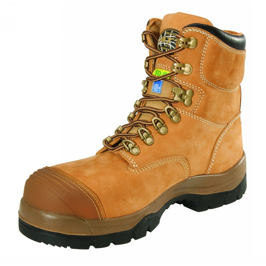 Honeywell Size 13 Tan Oliver/55 Series Leather Steel Toe Boots With Polyurethane Midsole/Rubber OutsoleÂ