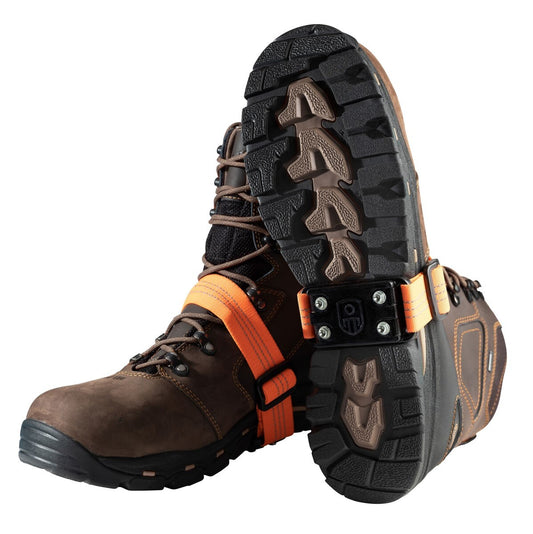 IMPACTO® Black/Orange Plastic/Elastic/Steel Traction Device