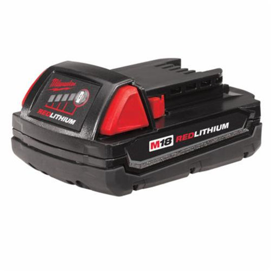 Milwaukee 48-11-1815 M18 18V Compact Battery Pack, Li-Ion, 1.5 Ah