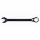 Proto JSCV18 Reversible Combination Wrench, Imperial, 9/16 in, 12 Points, 15 deg Offset, 7-1/2 in OAL, Chrome Vanadium Steel, Black Chrome Plated, ASME Specified