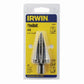 Irwin® 10235 Unibit Fractional Self-Starting Step Drill, #5, 1/4 in Dia Min Hole, 1-3/8 in Dia Max Hole, 10 Steps