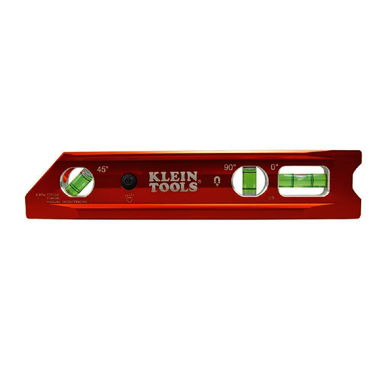 Klein Tools 11.5"  x 4.15" x 1" Aluminum Magnetic Lighted Magnetic Lighted Torpedo Billet