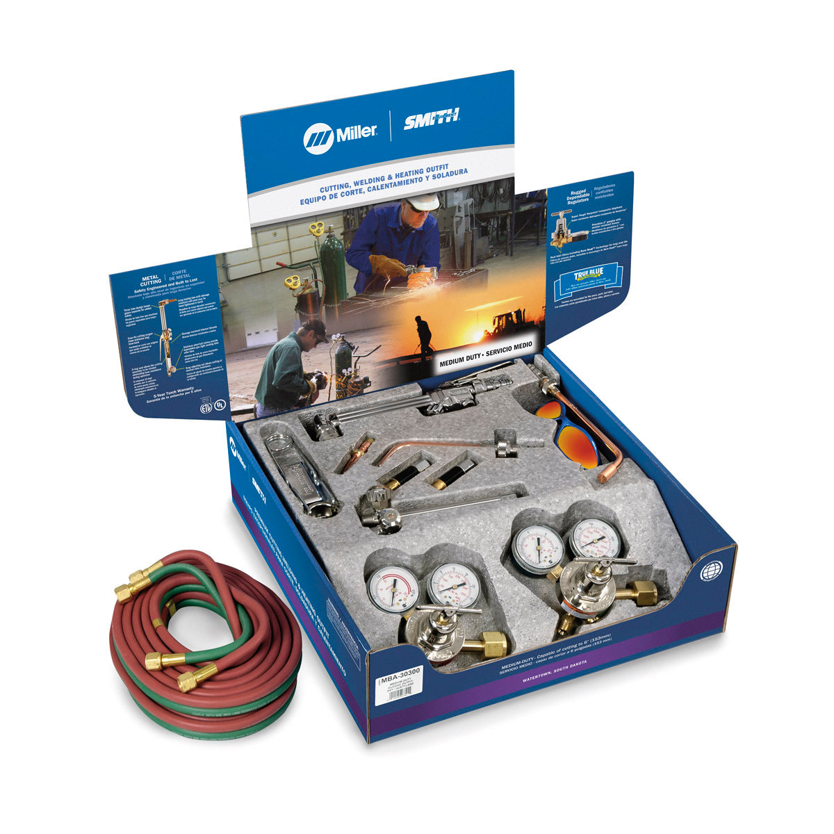 Miller® Smith Welding & Cutting Medium Duty Acetylene/Oxygen Heating/Welding/Cutting Outfit CGA-300
