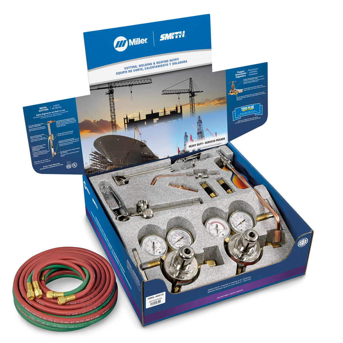 Miller® 40 Series Heavy Duty Acetylene Cutting/Heating/Welding Outfit CGA-510