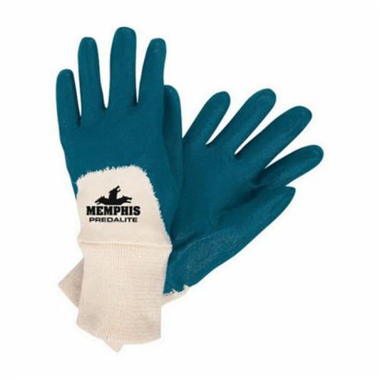Memphis 9780 Predalite® Light Nitrile Coated Palm, Interlock Lining, Knit Wrist, (12/PK) (Per Each)