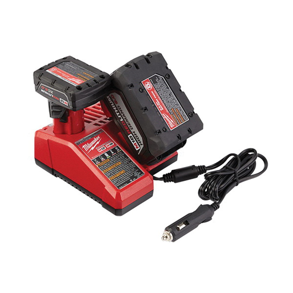 Milwaukee 48-59-1810 M12 and M18 12V / 18V Li-Ion Multi-Voltage DC Vehicle Battery Charger