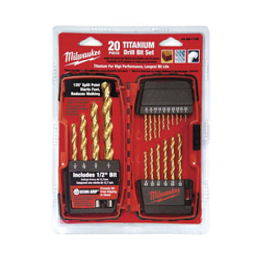 Milwaukee 48-89-1105  20-Piece Thunderbolt Titanium Drill Bit Set