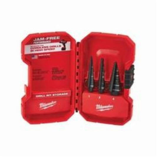 Milwaukee 48-89-9221  3-Piece Black Oxide Step Drill Set