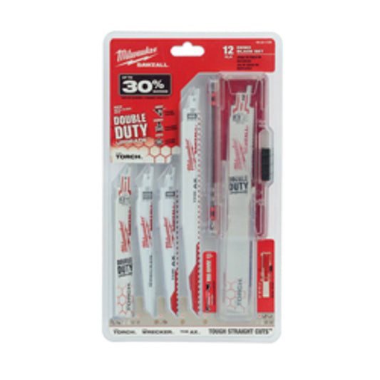 Milwaukee 49-22-1129  12-Piece SAWZALL® "Double Duty" Reciprocating Saw Blade Set