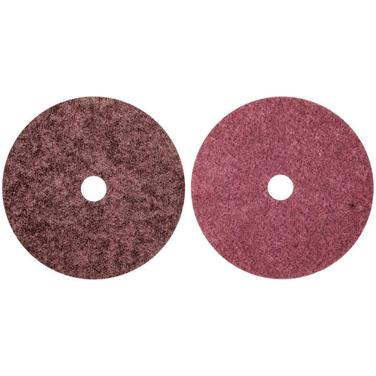 Norton® 4 1/2" X 5/8" Medium Grade Ceramic Alumina Bear-Tex Rapid Prep XHD Red Disc