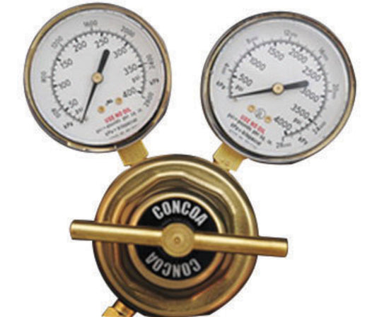 Oxylance 1/2" High Flow Manifold Regulator With CGA B Fitting (For 3/8" Hose)
