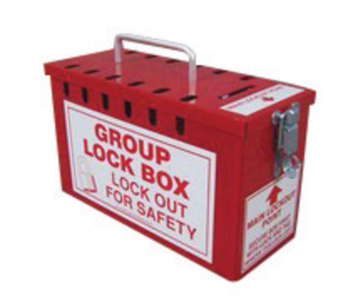 Accuform Signs® White/Red Steel Lock Box 