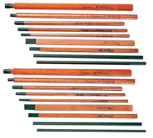 Arcair® CutSkill®Copperclad® CutSkill® 3/8" X 3/8" DC Hollow Pointed Copperclad Arc Gouging Electrode (50 Each Per Carton)