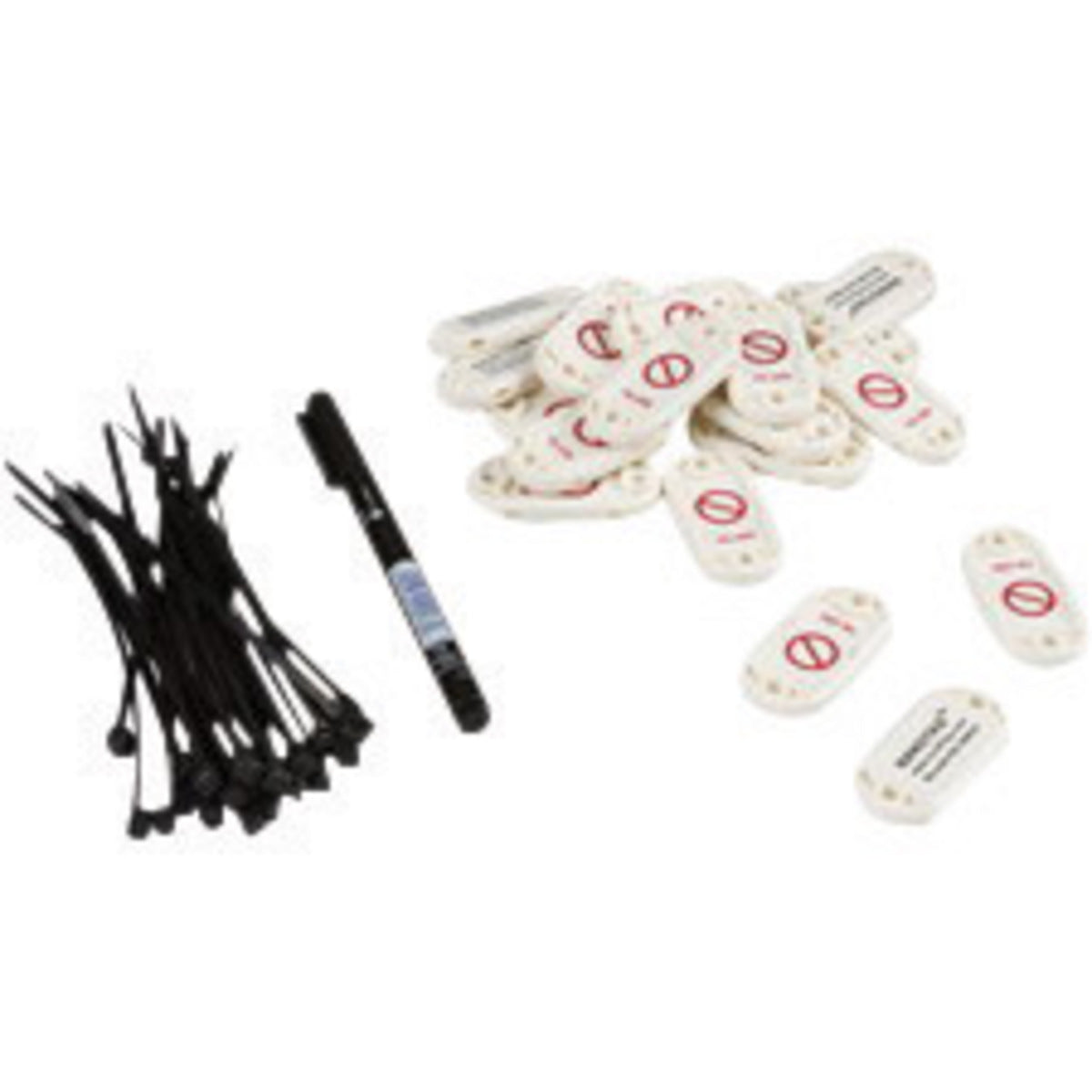 Brady® 9 3/5" X 3" X 2" White NANOTAG™ Tag Kit