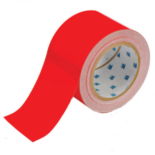 Brady® 3" X 100' Red 8 mil Polyester ToughStripe® Floor Marking Tape