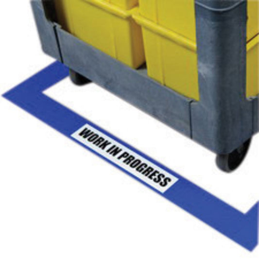 Brady® 3" X 100' Blue ToughStripe™ Permanent Rubber Based Polyester Tape (100 ft Per Roll)