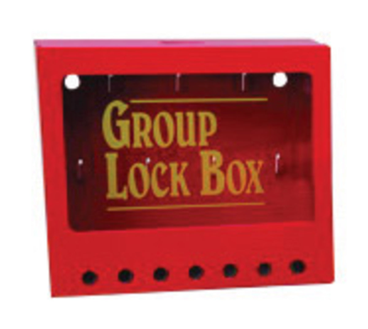 Brady® Yellow/Red Steel Lock Box 