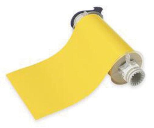Brady® 7" X 50' Yellow BBP®85 Permanent Acrylic Vinyl Tape (50 ft Per Roll)
