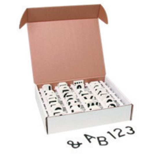 Brady® 2 1/4" Black Quik-Align® Vinyl Label "A- Z"