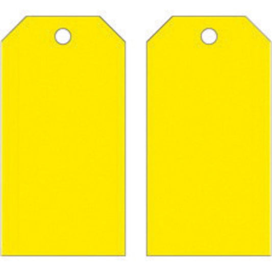 Brady® 5 3/4" X 3" Yellow Rigid Polyester Tag (25 Per Pack)