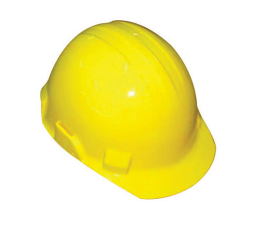 Bullard® Yellow HDPE Cap Style Hard Hat With 4 Point Ratchet/Ratchet Suspension