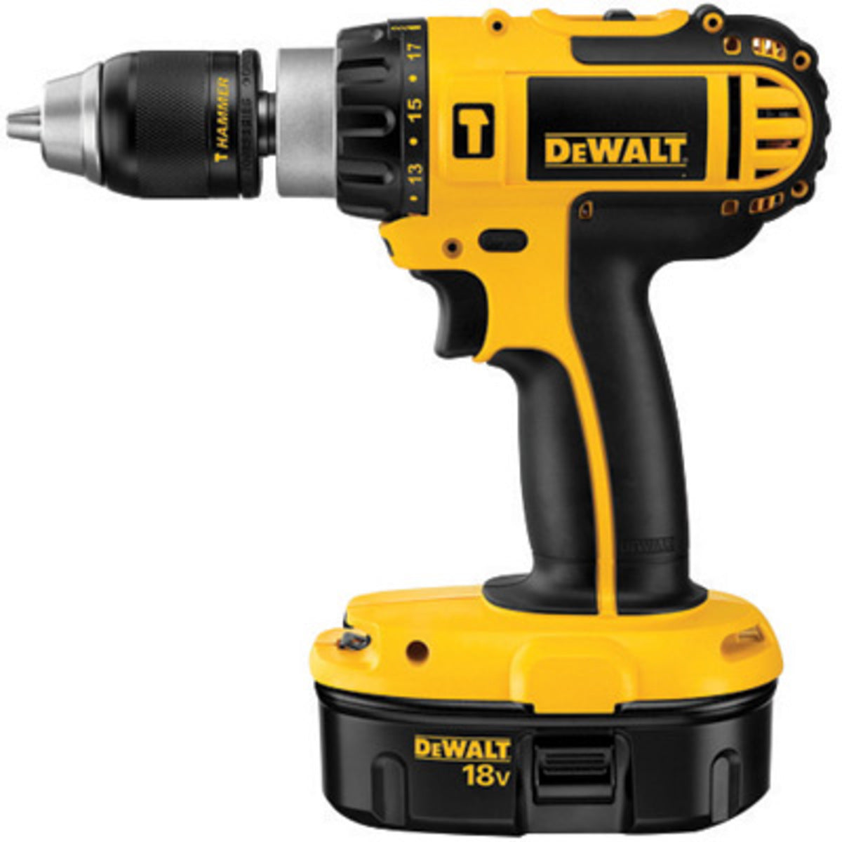 DEWALT® 18 Volt 500 - 1700 rpm Hammer Drill Kit