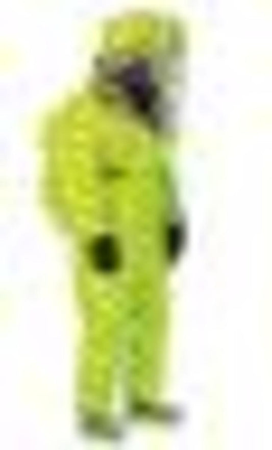 DuPont™ 3X Yellow Tychem® 10000, 28 mil Encapsulated Level A Chemical Protective Suit With Flat Back And Rear Entry