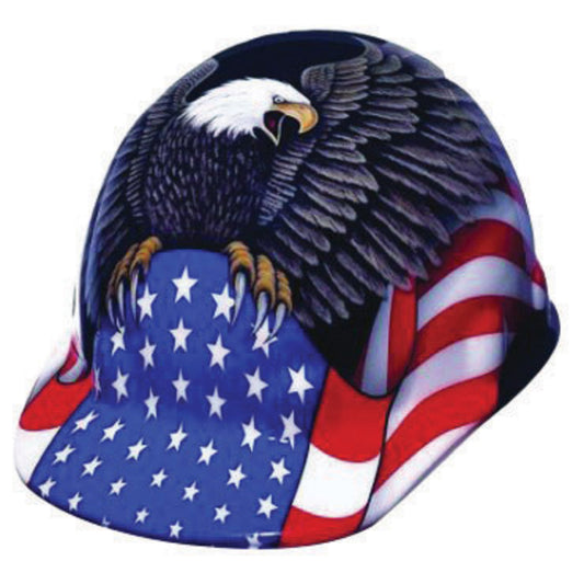 Honeywell Multi Color Fibre-Metal® E-2 SuperEight Thermoplastic Cap Style Hard Hat With Ratchet/8 Point Ratchet Suspension