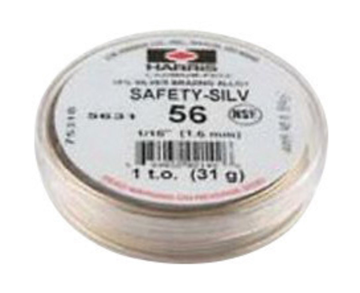 Harris® 1/8" BAg-7 Safety-Silv® 56 High Silver Brazing Alloy Filler Metal 50 toz Box