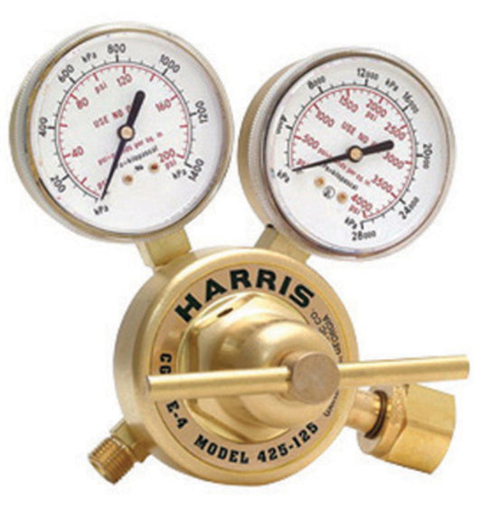 Harris® Model 425-125A-350 Heavy Duty Industrial Premium Hydrogen and Methane Single Stage Regulator, CGA-350