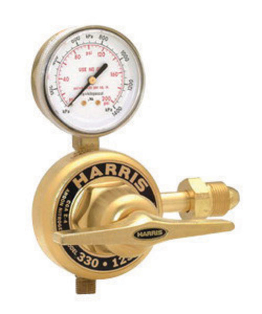 Harris® Model 330-350-580 Heavy Duty Industrial Liquid Cylinder Gaseous Withdrawal Argon and Nitrogen Single Stage Regulator, CGA-580