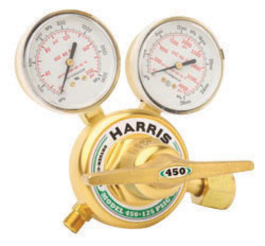 Harris® Model 450-200-540 Heavy Duty Industrial Premium Features Oxygen Single Stage Regulator, CGA-540