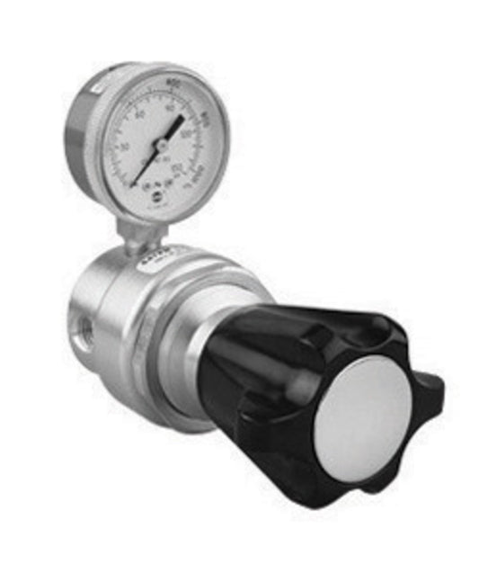 Harris® Model 647PM-125-000 Heavy Duty Panel Mount Pipeline Non-Corrosive Gases Single Stage Regulator, 1/4" NPT (Female)
