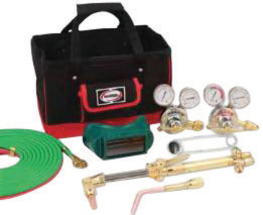 Harris® Model 43-425F-510P Pipeliner® Deluxe Heavy Duty Alternate Fuels/Propane/Oxygen Cutting Outfit CGA-510P With Handle Equipped FlashGuard® Check Valves