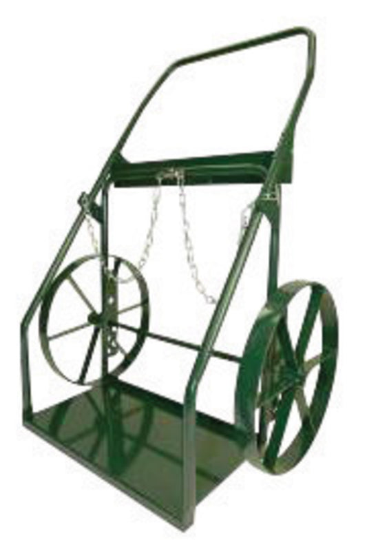 Harper™ Series 300 Cylinder Truck With 18" X 2" Steel Wheels, Continuous Handle, Cylinder Hold Chain (For Medium And Large Cylinders)