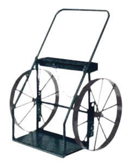 Harper™ Series 300 Cylinder Truck With 24" X 2" Steel Wheels, Continuous Handle, 13" X 24" Base Plate, Cylinder Hold Chain (For Medium And Large Cylinders)