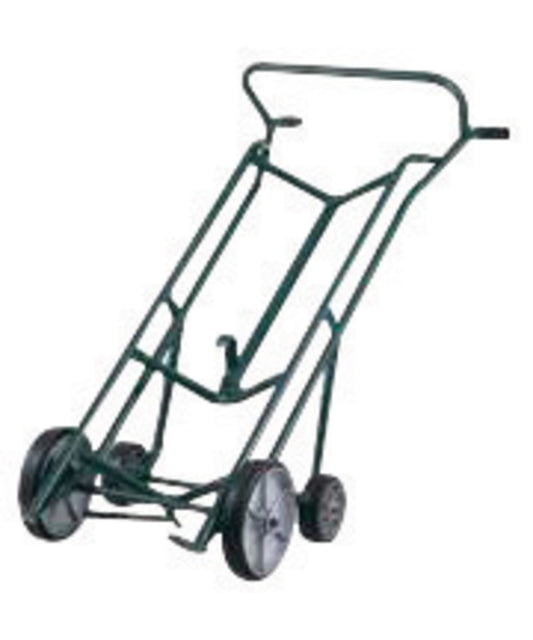 Harper™ Series 92 Drum Truck With 10" And 6" Polyolefin Wheels And 6" Polyolefin Caster