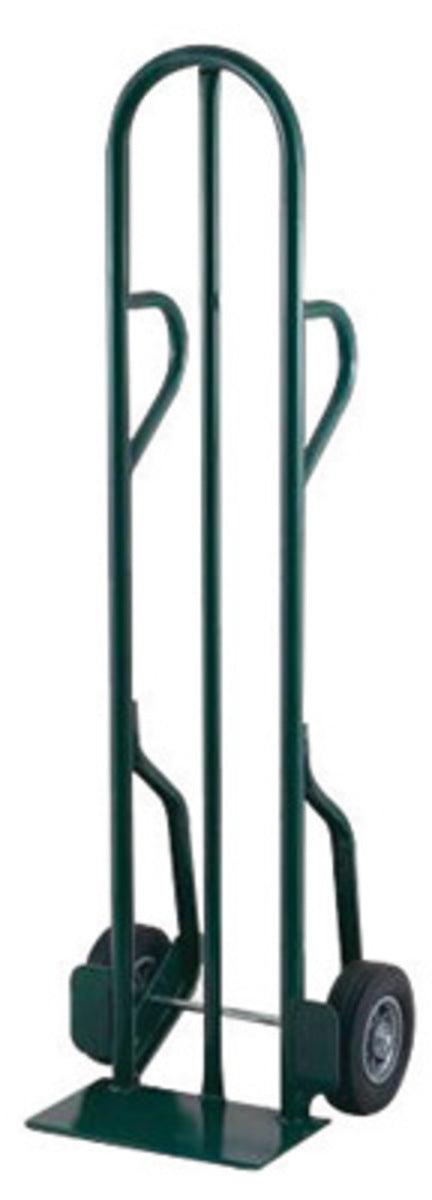 Harper™ Series CTD 600 lb Steel Tall Hand Truck With 8" X 2" Offset Poly Hub Solid Rubber Wheels, Dual Loop Handle And 7" X 14" Base Plate
