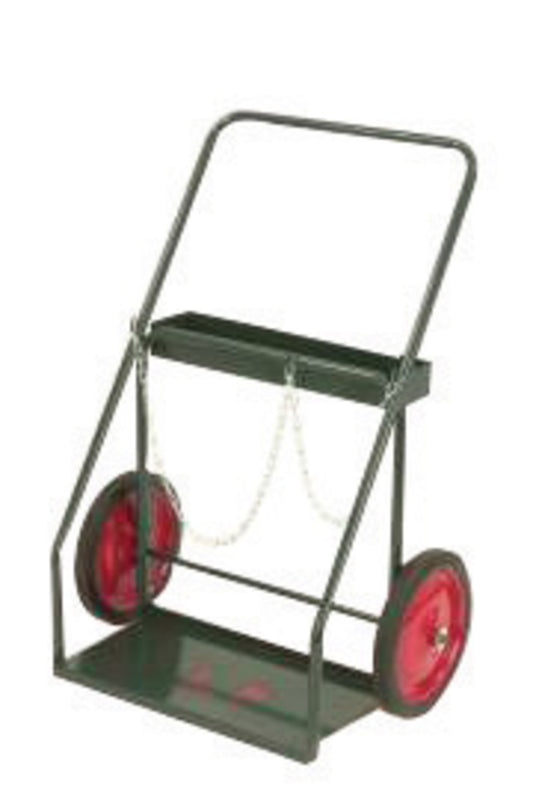 Harper™ Series LP-300 Cylinder Truck With 14" X 1 3/4" Semi-Pneumatic Wheels, Continuous Handle, 13" X 26" Base Plate And Wide Frame (For Medium To Large Cylinders)