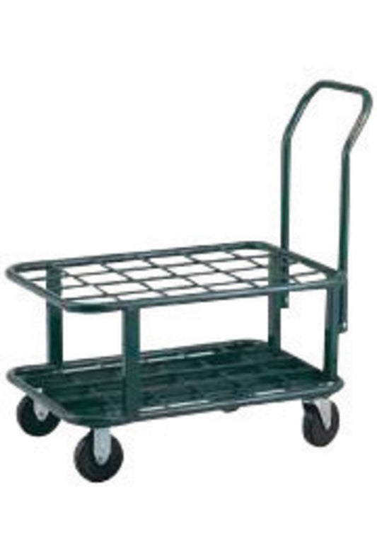 Harper™ Series MG Multi-Quantity 24 Transport And Storage Unit With 5" X 1 3/8"' Hard Core Soft Tread Oilite Swivel And Rigid Caster