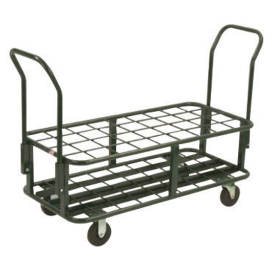 Harper™ Series MG Multi-Quantity 36 Transport And Storage Unit With 5" X 1 3/8"' Hard Core Soft Tread Oilite Swivel And Rigid Caster